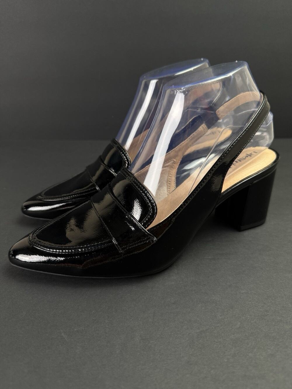 LifeStride Angel Pump Women’s 7 Black Patent Leather Heels New With Box
